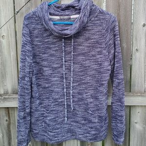 Cowl Neck Sweater in Navy Blue